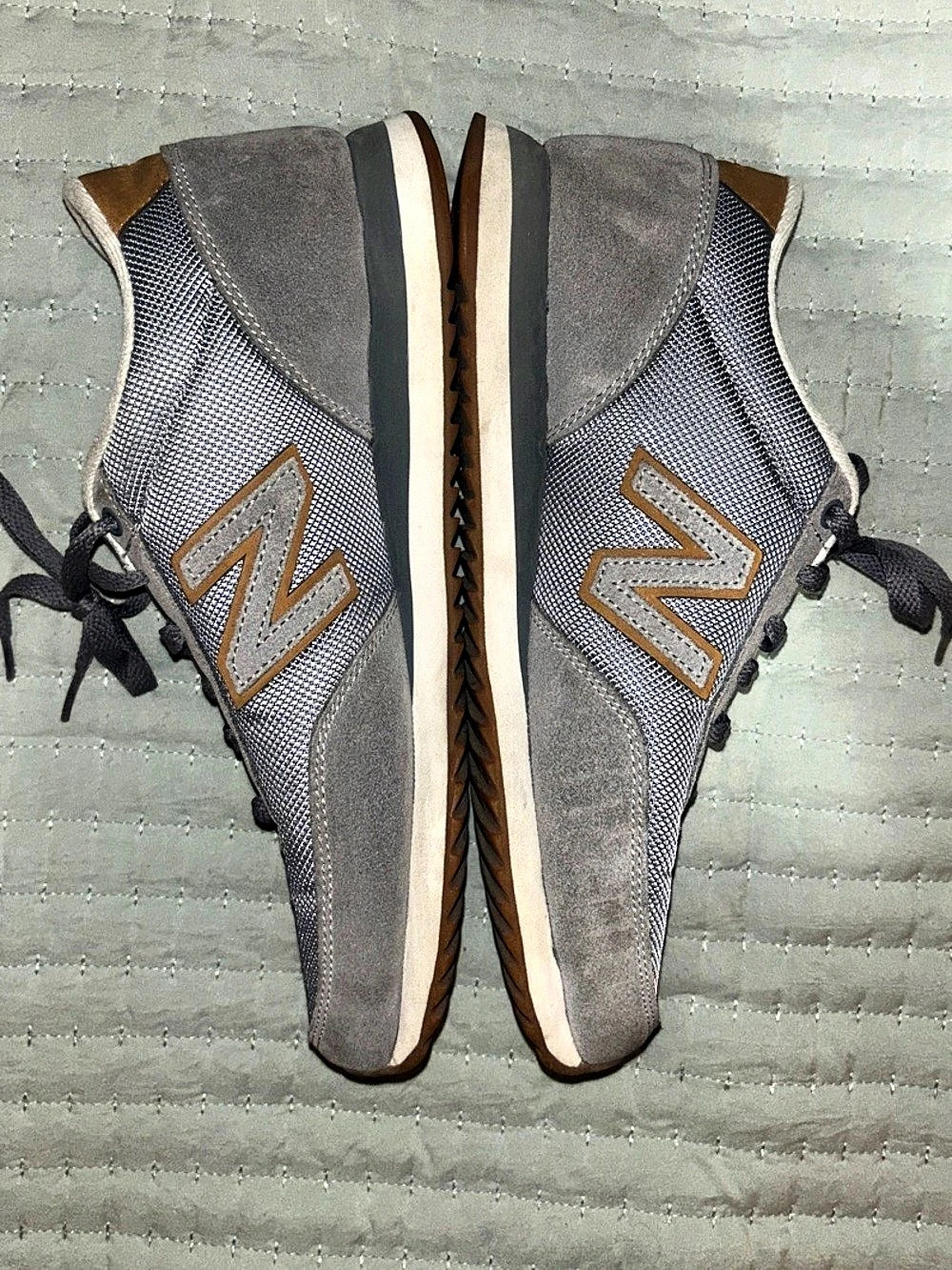 New Balance 501 Ripple Sole Canvas Gum Sneakers - Grey - M8